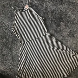 Mossimo | Black & White Striped Casual Dress